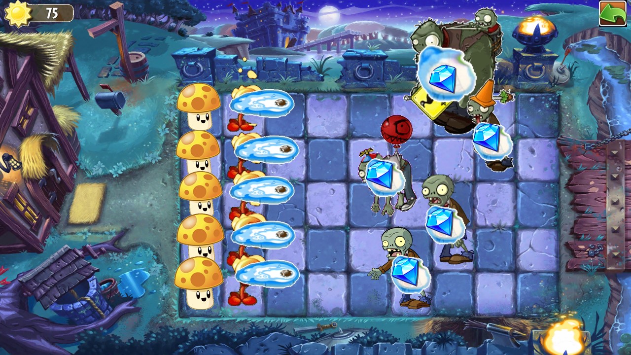 Game Powerpoint Plants vs zombies